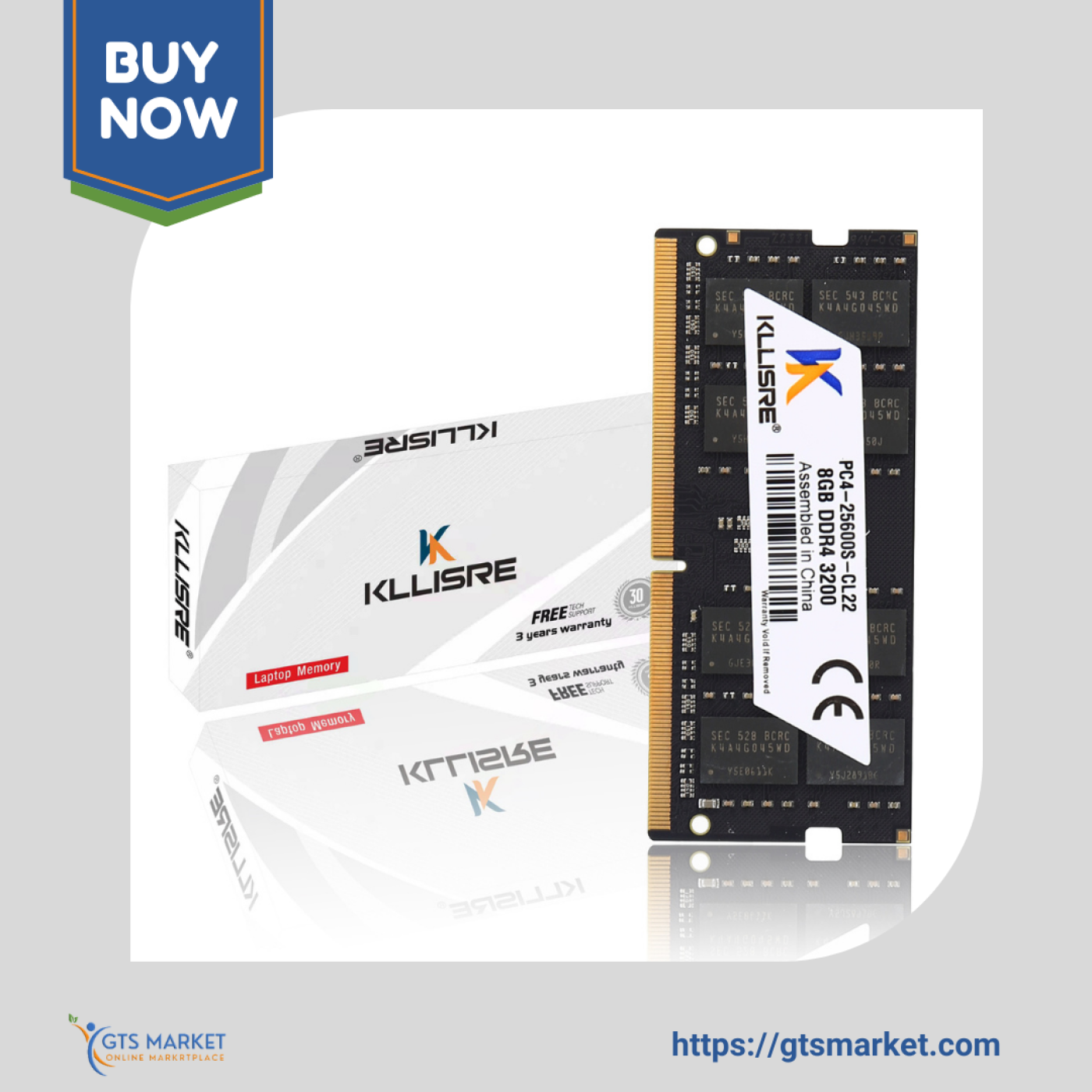 KLLISRE 8GB DDR4 RAM High-Performance Memory Module