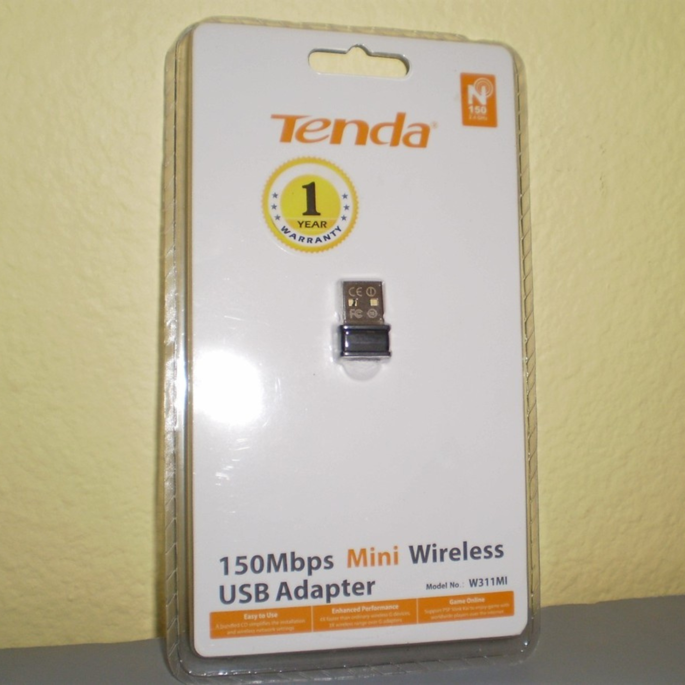 Tenda 150Mbps Mini Wireless USB Adapter W311MI
