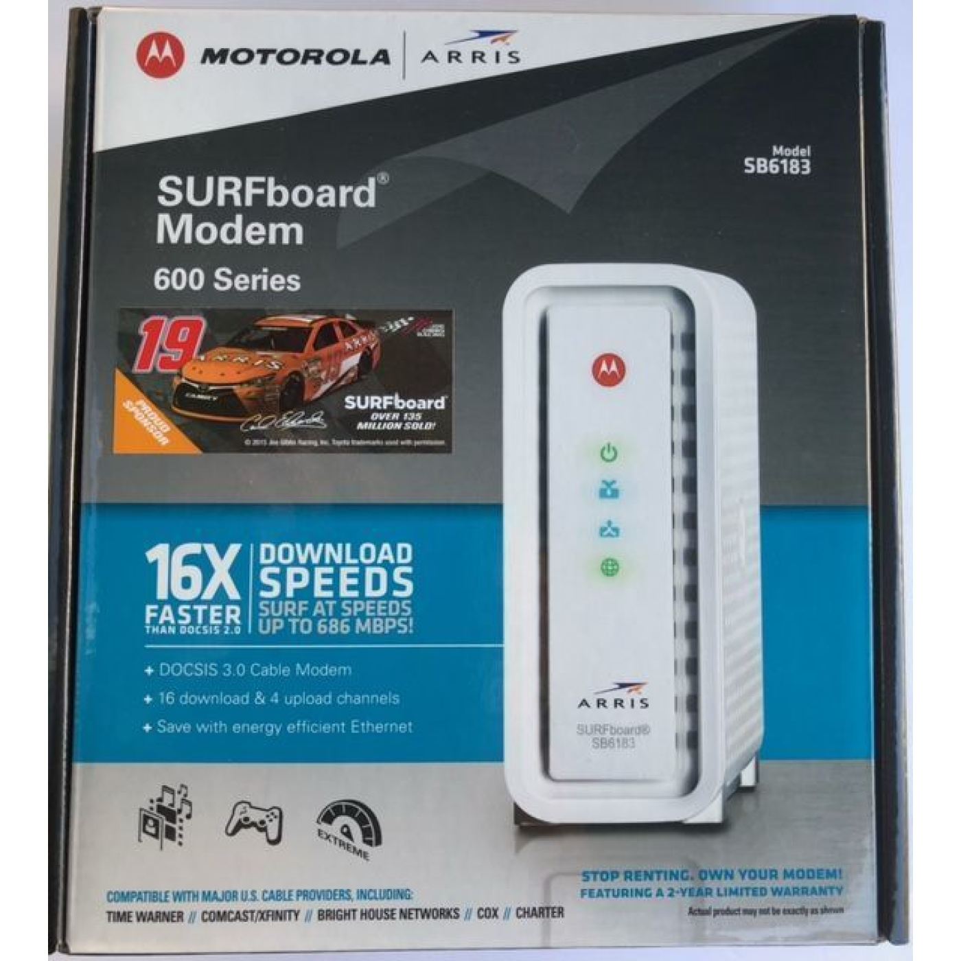 ARRIS SURFboard SB6183 DOCSIS 3.0 High-Speed Cable Modem