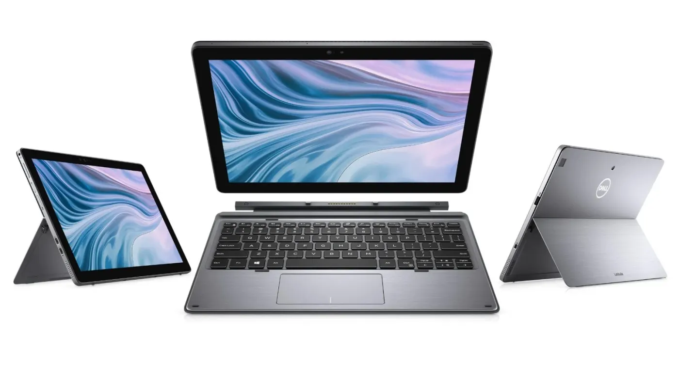 Dell Latitude 7210 2-in-1 – Intel Core i7 10th Gen, 16GB RAM, 256GB SSD, Touchscreen, SIM Slot, Backlit Keyboard – Silver